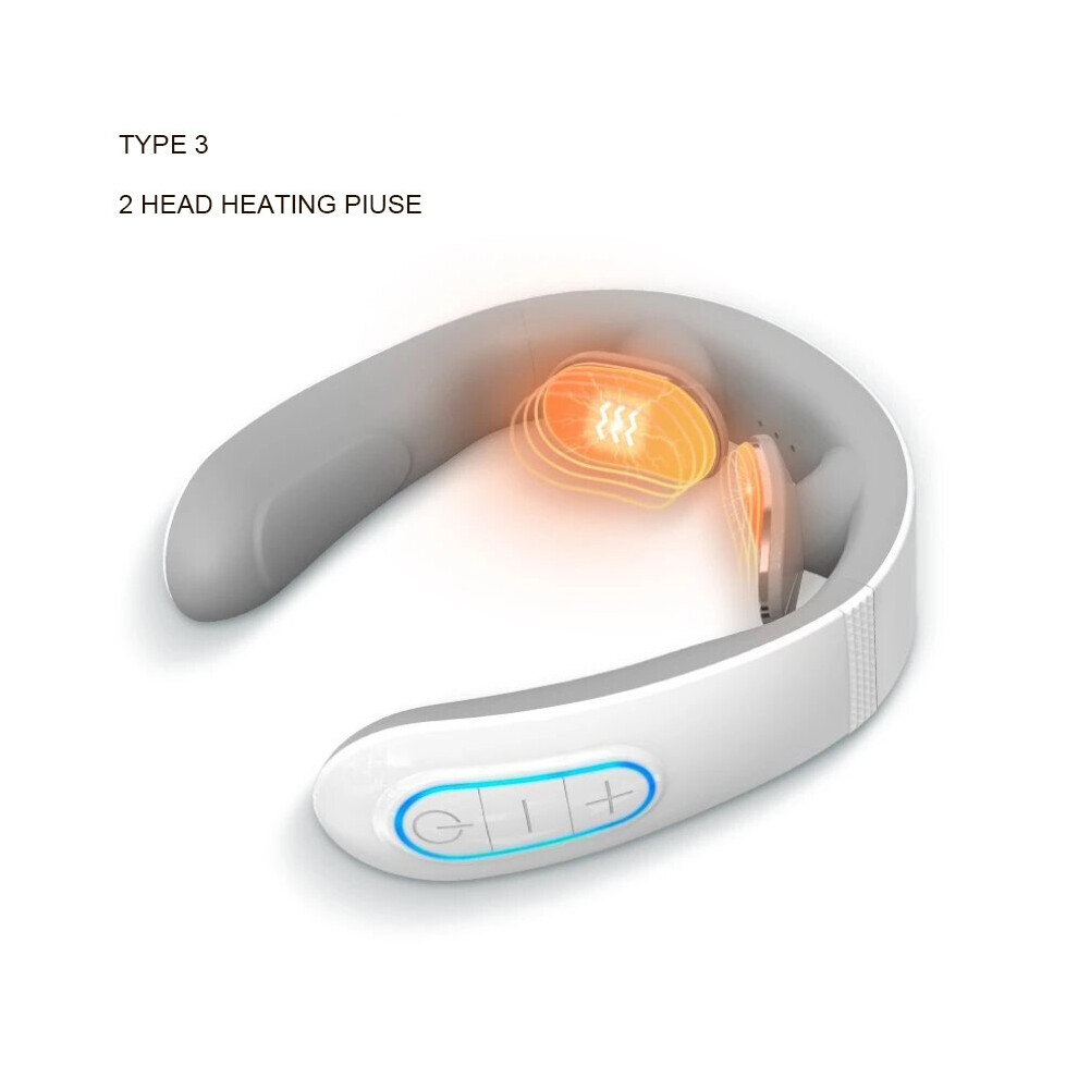 Dechoicelife (A-Type3) Smart Back And Neck Massager Instrument Shoulder Neck Massage Cervical Vertebra Health Care Vibrator Heating Relieve Pain Muscle