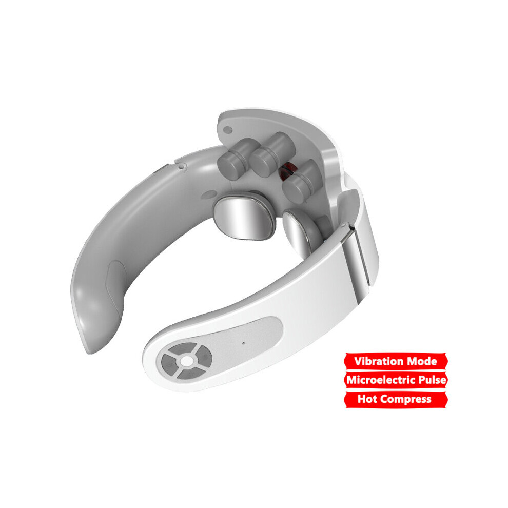 Dechoicelife (A-Type1) Smart Back And Neck Massager Instrument Shoulder Neck Massage Cervical Vertebra Health Care Vibrator Heating Relieve Pain Muscle