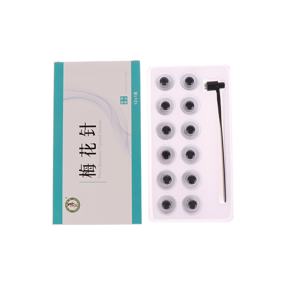 Dechoicelife (A-15.5Cm) Plum Blossom Needle Skin Needle Seven Star Needle Blood Needle Cupping Acupuncture Treatment With 12 Replacable Head Skin Needle