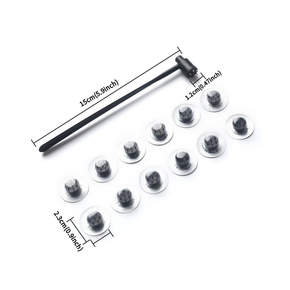 Dechoicelife (A-15Cm) Plum Blossom Needle Skin Needle Seven Star Needle Blood Needle Cupping Acupuncture Treatment With 12 Replacable Head Skin Needle