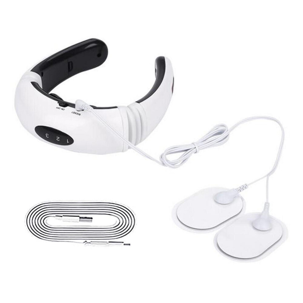Dechoicelife Ems Neck Lymph Massager Cordless Deep Tissue Trigger Point Massager Ems Lymph Relief Neck Massager With 2 Metal Pulse Pads
