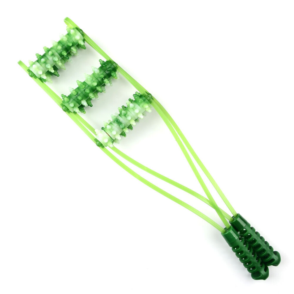 Dechoicelife Green (A-6 Roller ) Fitness Physiotherapy Massage Roller Muscle Relax Trigger Point Acupuncture Back Neck Massager Body Massageador Back Scratcher
