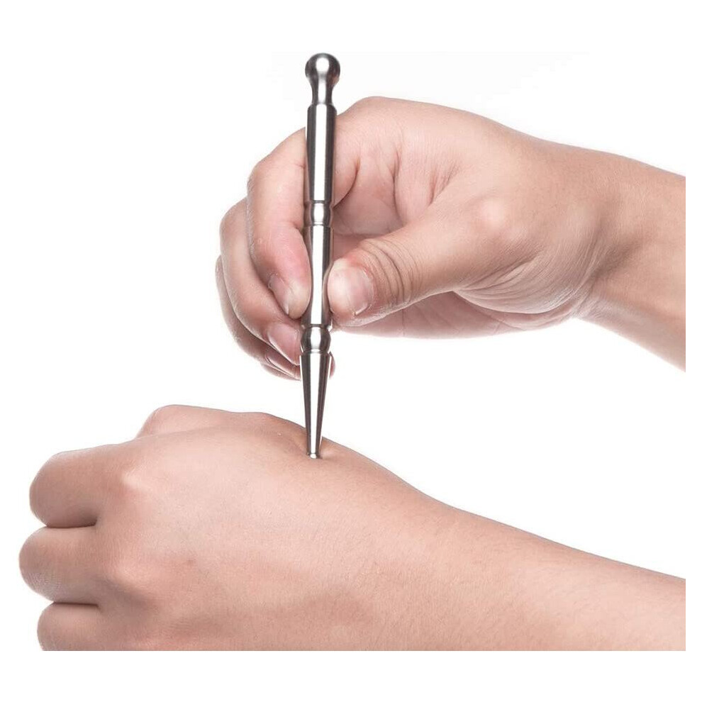 Dechoicelife Stainless Steel Manual Acupuncture Pen-Deep Tissue Massage Tool-Trigger Point Massage Relief Pain Therapy Tools Full Body