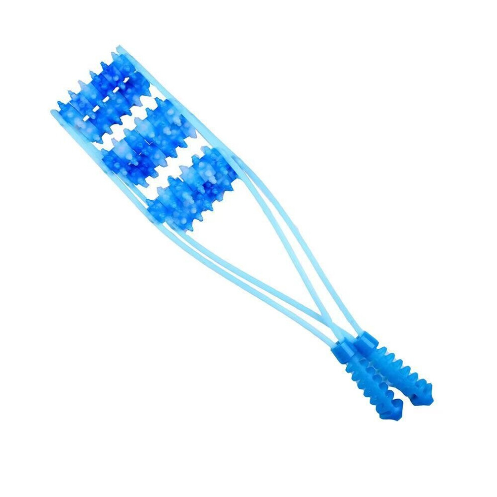 Dechoicelife Blue (A-6 Roller ) Fitness Physiotherapy Massage Roller Muscle Relax Trigger Point Acupuncture Back Neck Massager Body Massageador Back Scratcher