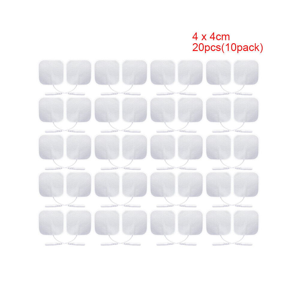 Dechoicelife (A-20Pcs(5Pack) 4 X 4Cm) 20Pcs Tens Electrode Pads For Physiotherapy Tens Massager Relaxation Treatments Muscle Stimulator Massage Replacement Patch G