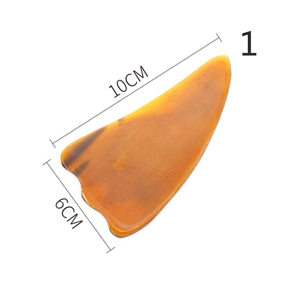 Dechoicelife (A-N1) 1Pcs Health Care Spa Therapy Natural Buffalo Horn Antistress Guasha Massage Tool Acupuncture Gua Sha Massager Scraping Board