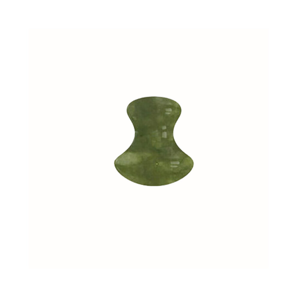 Dechoicelife (A-Mushroom) Natural Stone Jade Roller Guasha Board Set Facial Massager Gouache Scraper Real Stone Face Roller Guasha Massage Board