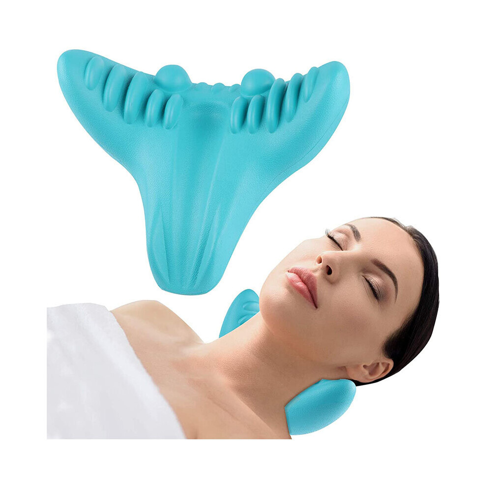 Dechoicelife Cervical Traction Shoulder Neck Stretcher Pillow Pain Relief Trigger Point Acupressure Massage Therapy For Muscle Tension Relief