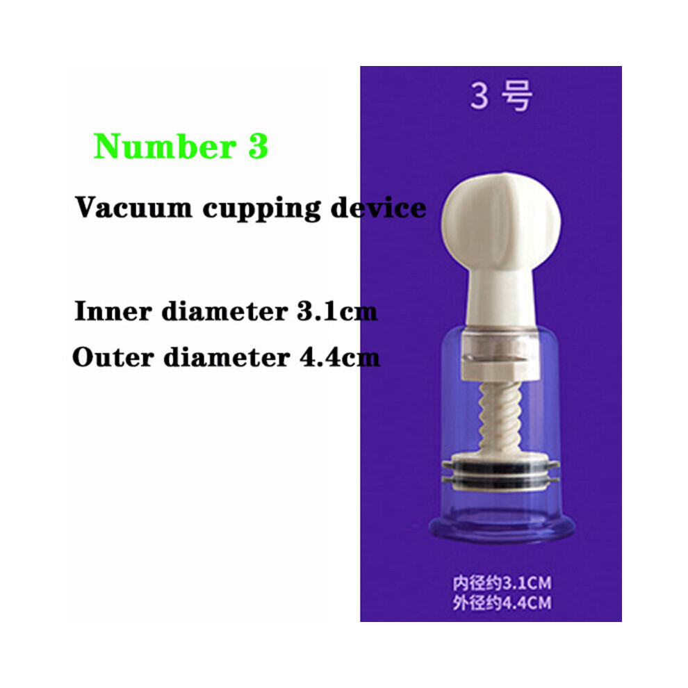 Dechoicelife (A-No.3) Breast Buttocks Vacuum Cupping Pump Enhancer Physiotherapy Breast Bigger Enlargement Sucker Buttocks Lifter Abundant Buttocks