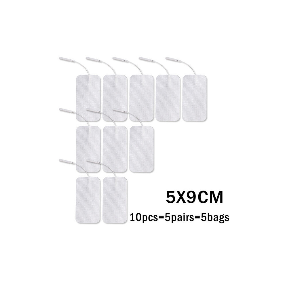 Dechoicelife (A-5X9cm 10Pcs) 20/10 Pcs Electrodes Massage Pads Acupuncture Digital Therapy Machine Reusable Tens Muscle Stimulator Electrode Pads For Tens