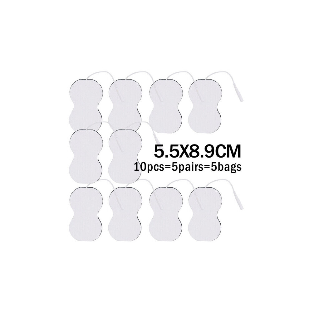Dechoicelife (A-5.5X8.9cm 10Pcs) 20/10 Pcs Electrodes Massage Pads Acupuncture Digital Therapy Machine Reusable Tens Muscle Stimulator Electrode Pads For Tens