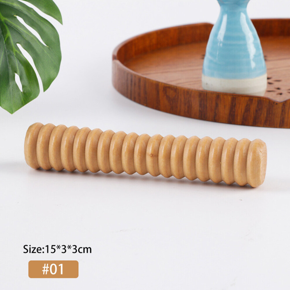 Dechoicelife (A-01) 1Pc Portable Wooden Roller Massager Relief Foot Massage Roller Relieve Stress Relax Muscles Relief Deep Tissue Massage Tool