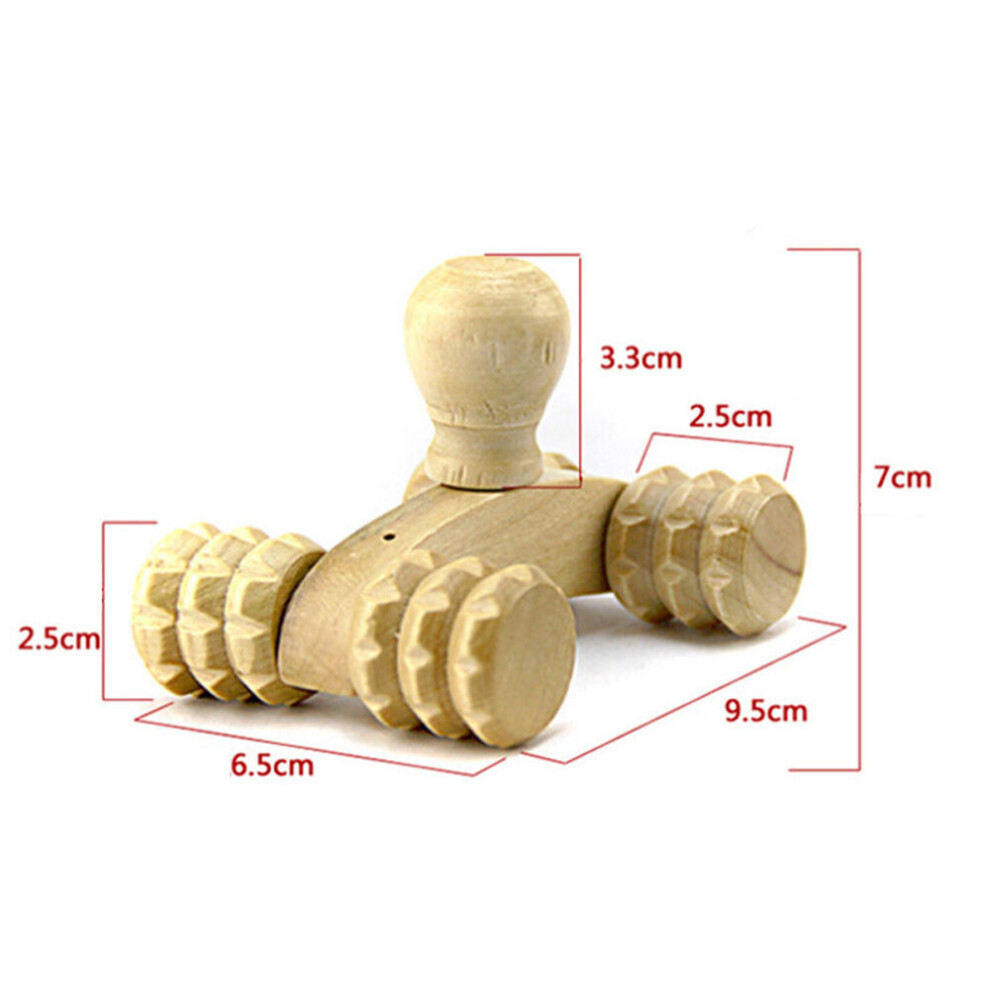 Dechoicelife Green (A-) Fragrant Wood Body Massage Tool Foot Reflexology Acupuncturethai Massager Roller Therapy Meridians Scrap Lymphatic Health Care