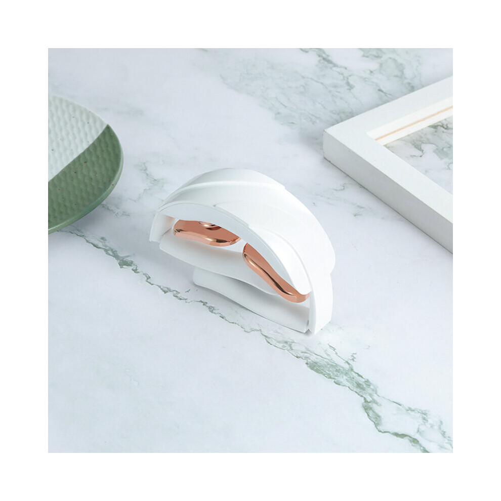 Dechoicelife White (A-) Mini Foldable Electric Cervical Massager Shoulder Neck Pulse Microcurrent Cervical Spine Instrument Neck Massager Health Care