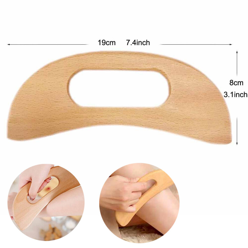 Dechoicelife White (A-) Fragrant Wood Body Massage Tool Foot Reflexology Acupuncturethai Massager Roller Therapy Meridians Scrap Lymphatic Health Care