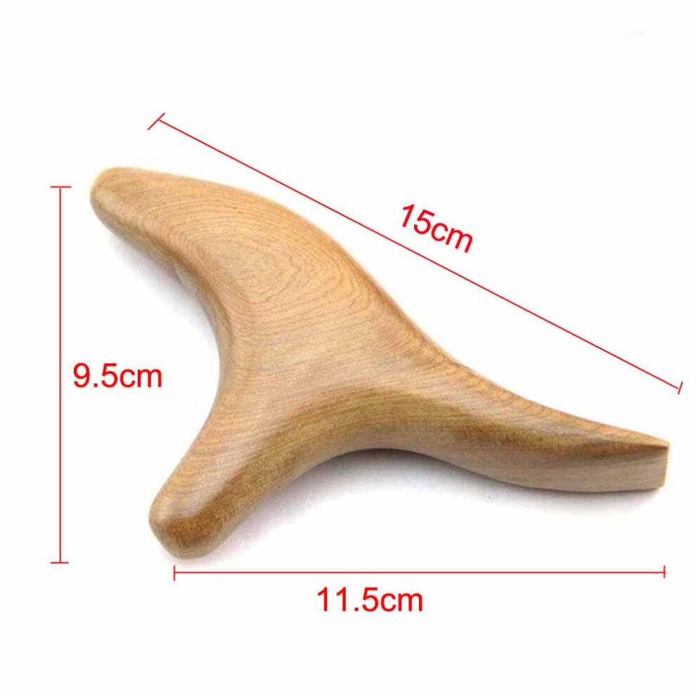 Dechoicelife Orange (A-) Fragrant Wood Body Massage Tool Foot Reflexology Acupuncturethai Massager Roller Therapy Meridians Scrap Lymphatic Health Care