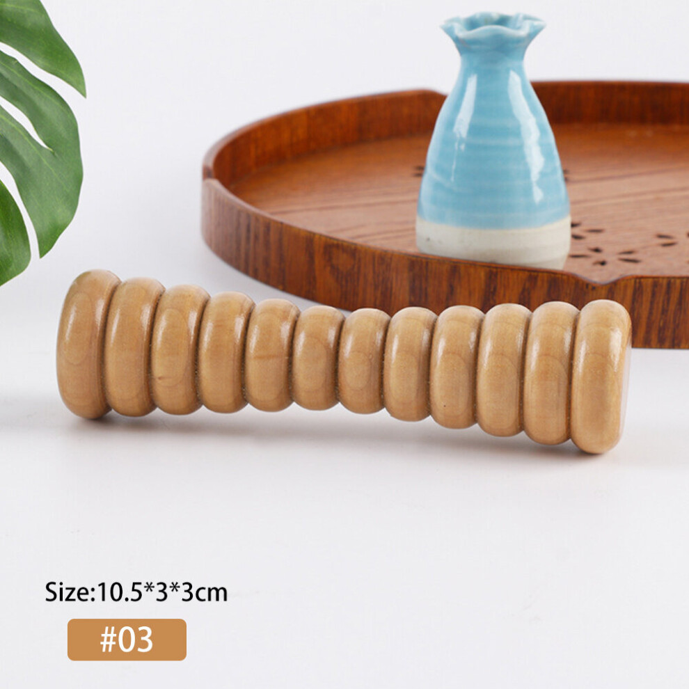 Dechoicelife (A-03) 1Pc Portable Wooden Roller Massager Relief Foot Massage Roller Relieve Stress Relax Muscles Relief Deep Tissue Massage Tool