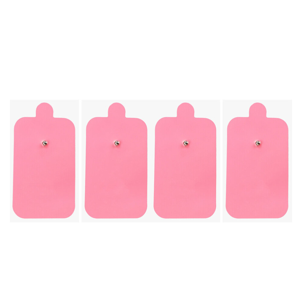 Dechoicelife (A-4Pcs Pink Pads) Replaceable Tens Ems Electrode Pads For Scupping Therapy Massager Machine Therapeutic Muscle Stimulator Acupuncture Apparatus