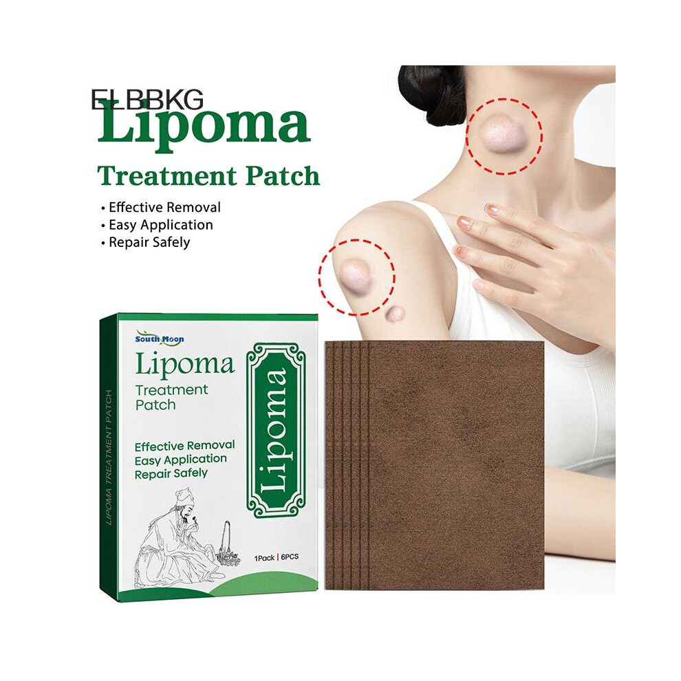 Dechoicelife 6Pcs Anti-Swelling Lipoma Removal Patch Organic Lymphatic Drainage Detox Effective Painless Treatment Breast Lymph Nodes Patch