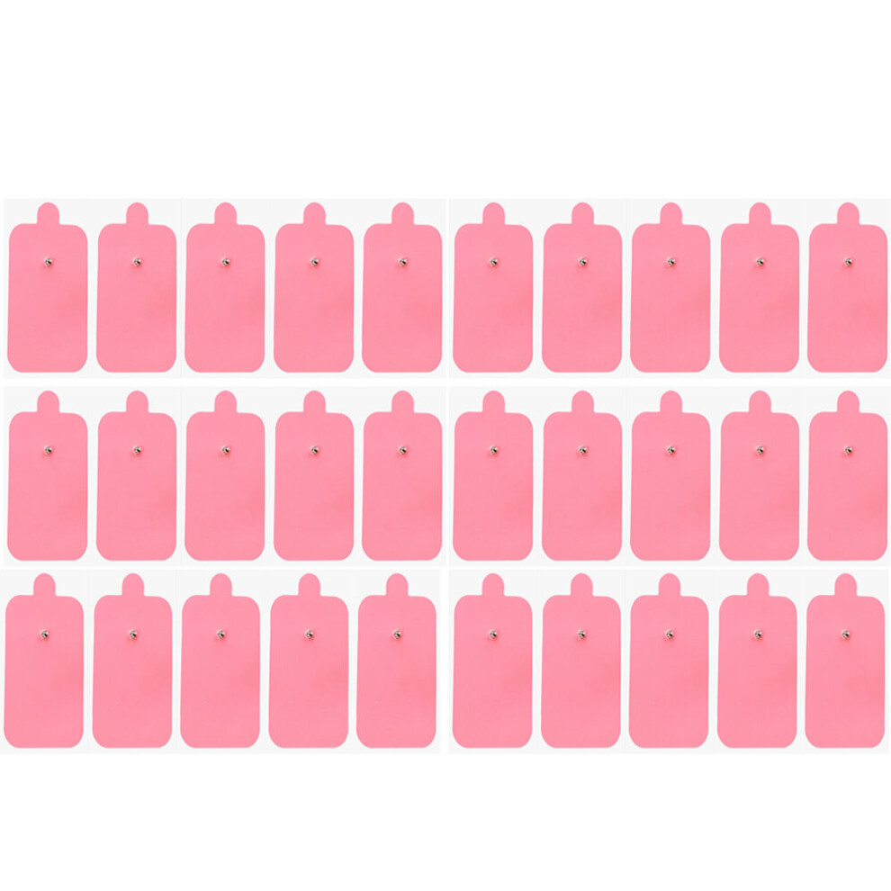 Dechoicelife (A-30Pcs Pink Pads) Replaceable Tens Ems Electrode Pads For Scupping Therapy Massager Machine Therapeutic Muscle Stimulator Acupuncture Apparatus