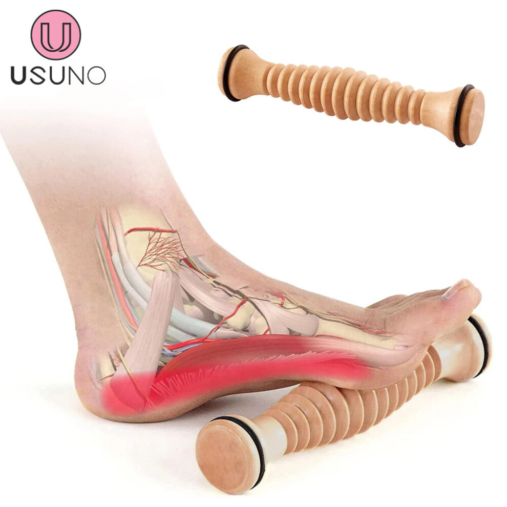 Dechoicelife Wooden Foot Roller, Foot Massager For Plantar Fasciitis, Stress Relief, Relaxation Wood Massge