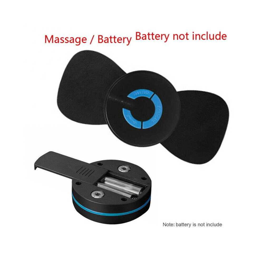 Dechoicelife (A-Battery) Neck Massager Portable Mini Electric Neck Massage Relaxation Machine Body Cervical Stimulator Pain Relief Kneading Gel Pads