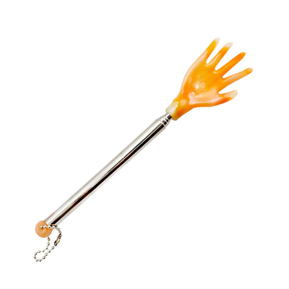 Dechoicelife Yellow (A-) Adjustable Back Tickling Stick Stainless Steel Scraper Back Massage Retractable Anti-Itch Massager Back Massage For The Elderly