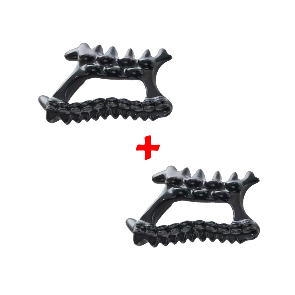 Dechoicelife (A-Black 2Pcs) Skin Scraping Gouache Scraper Gua Sha Board Gua Sha Massage Tool Ceramic Korea For Facial Neck Back Whole Body Muscle Relaxing