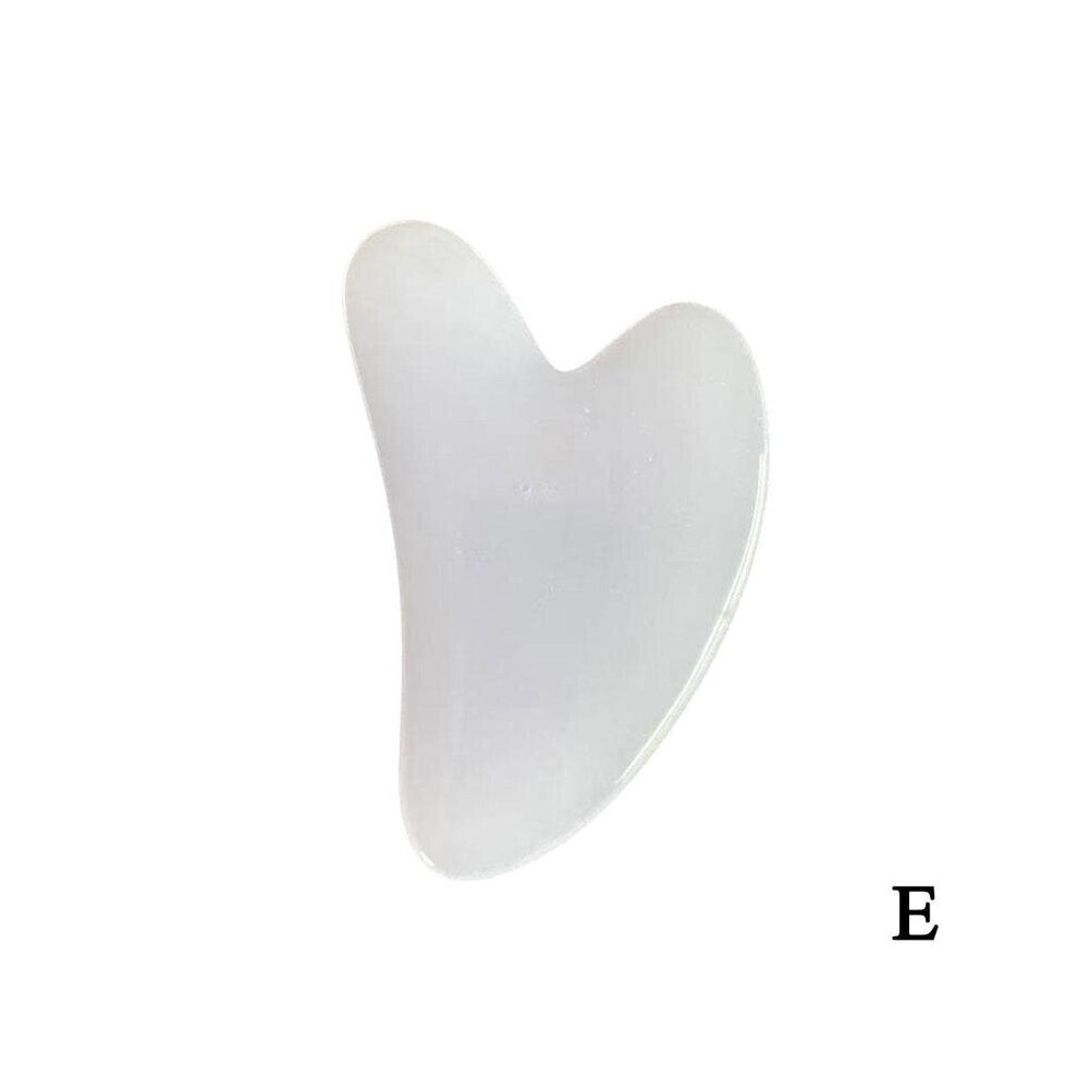 Dechoicelife (A-I) 2Pcs/Set Kamien Gua Sha For Face Massage Rose Resin Face Massage Roller Gua Sha Scraper Board Face X6i6
