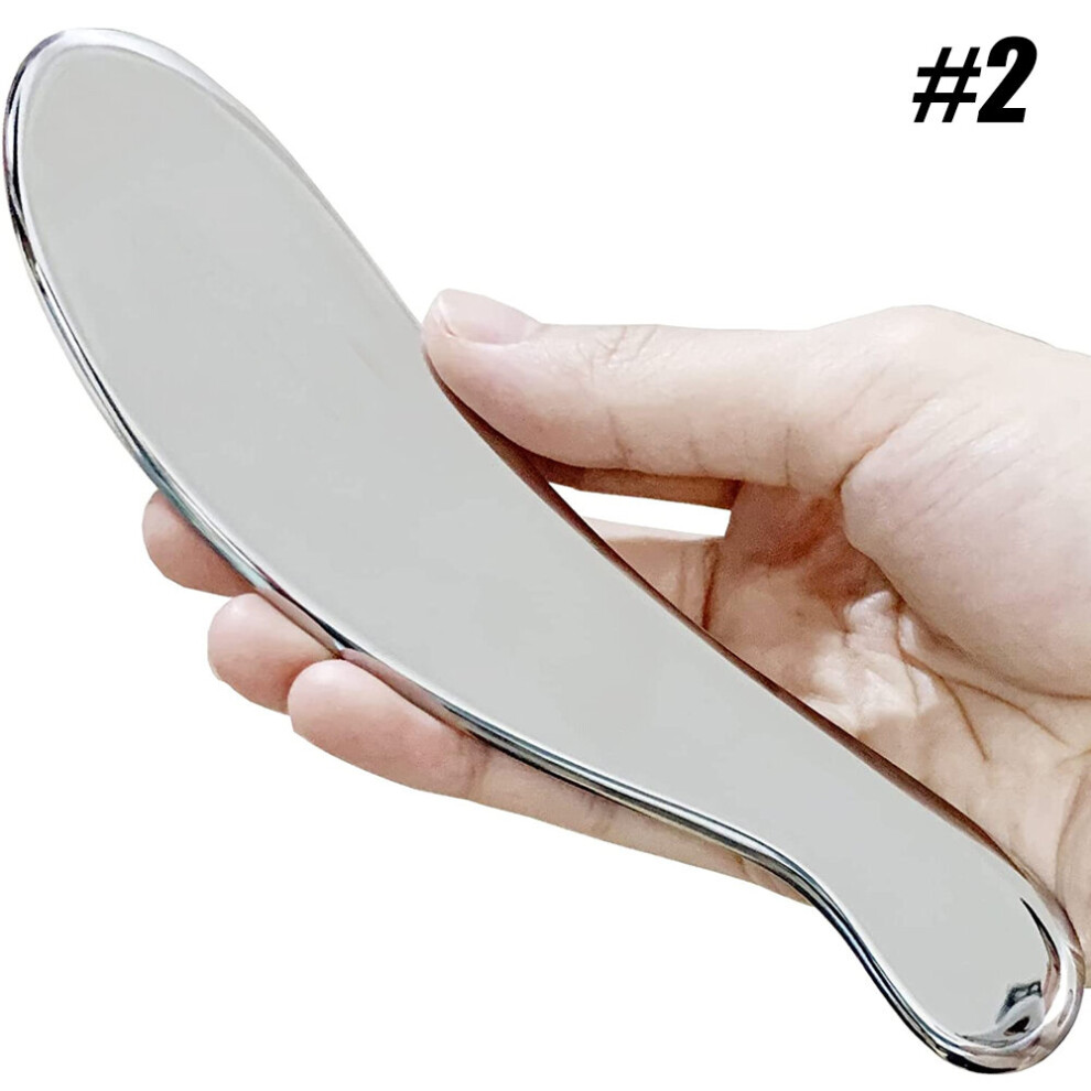 Dechoicelife (A-Type 2) Gua Sha Stainless Steel Gua Sha Muscle Scraper Massage Tool Iastm Tool For Soft Tissue Mobilization Tool Physical Therapy