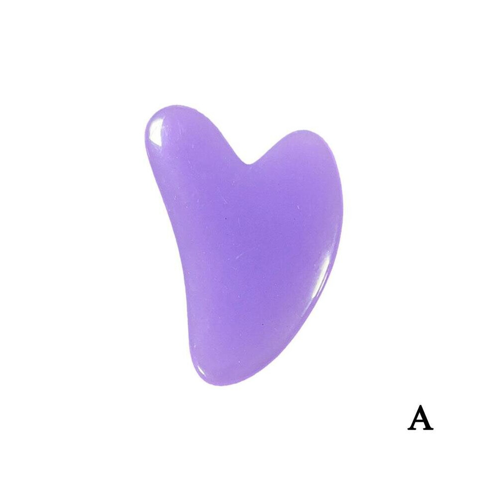 Dechoicelife (A-E) 2Pcs/Set Kamien Gua Sha For Face Massage Rose Resin Face Massage Roller Gua Sha Scraper Board Face X6i6