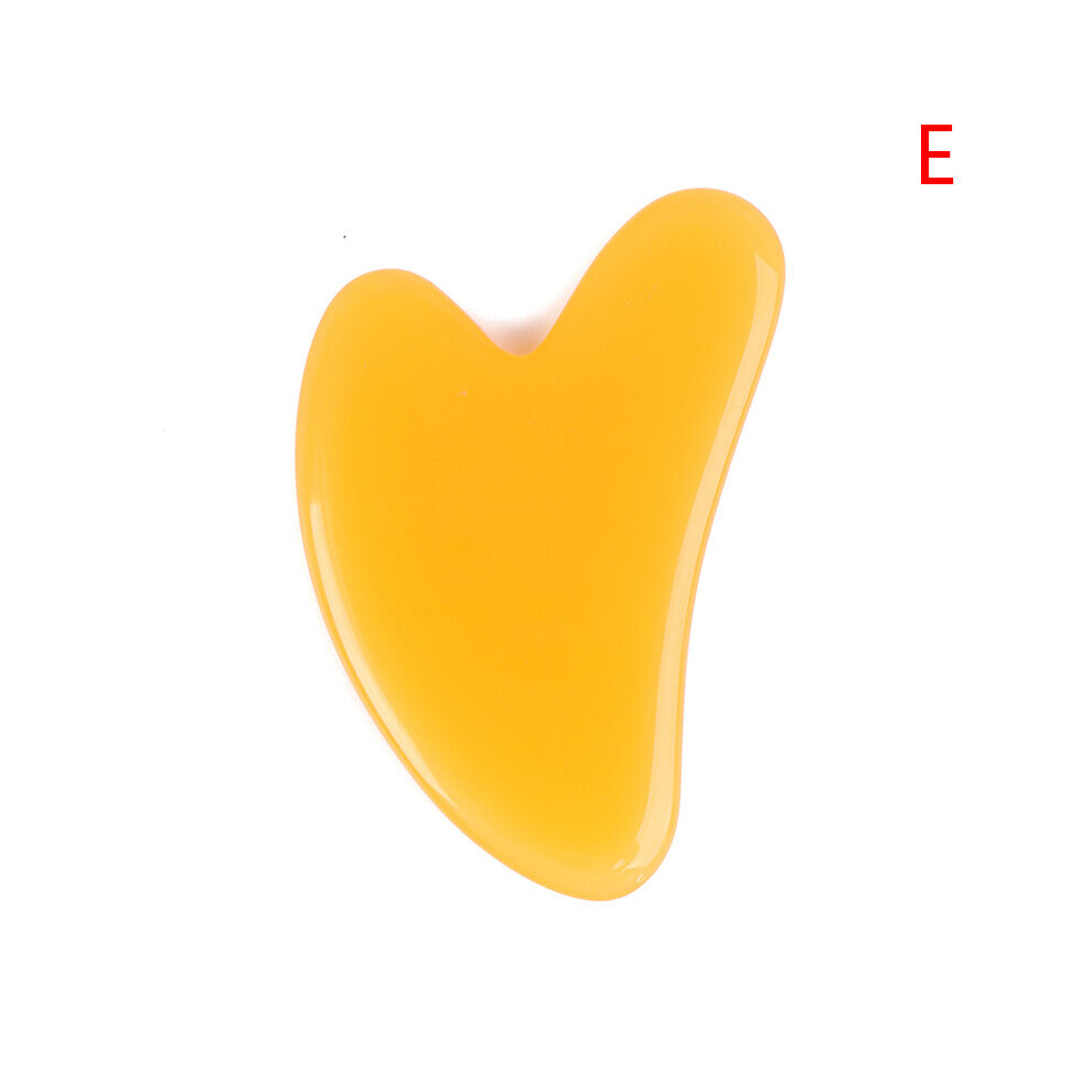 Dechoicelife (A-A17) Horn Guasha Board Scraping Plate Massage Tool Spa Acupuncture Stone Scraper Body Massager Chinese Traditional 1 Piece