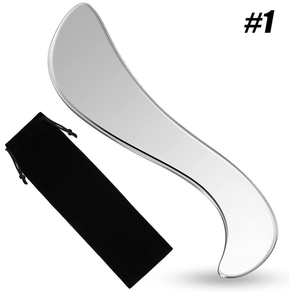 Dechoicelife (A-Type 1) Gua Sha Stainless Steel Gua Sha Muscle Scraper Massage Tool Iastm Tool For Soft Tissue Mobilization Tool Physical Therapy