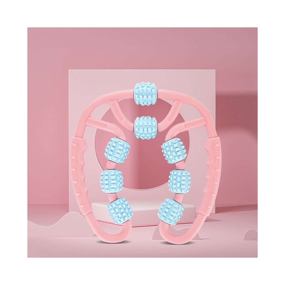 Dechoicelife Pink (A-) Massage Roller Massage And Relax Beauty Health Leg Massager Handheld Ring Roller Leg Clamp Calf Muscle Fascia Relax Massage Leg