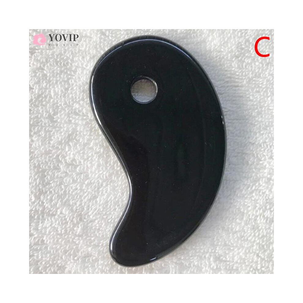 Dechoicelife (A-Auburn) 1Pc Heart Shape Spa Massage Beeswax Gua Sha Scraping Massage Scraper Face Massager Acupuncture Guasha Board Massager For Face