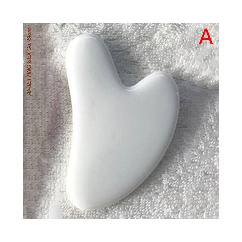 Dechoicelife (A-1 -A) 1Pc Face Spa Massage Beeswax Guasha Scraping Massage Scraper Face Massager Acupuncture Gua Sha Board Spa Massage Tool