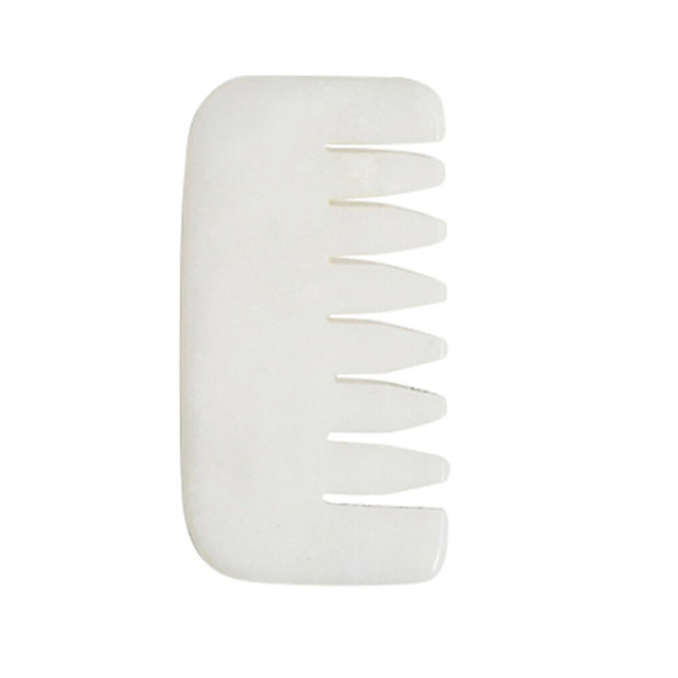 Dechoicelife (A-03) Gua Sha Stone Massage Board Natural Guasha Plate Jade Head Scalp Scraping Massager Comb Face Massager Scrapers Tools