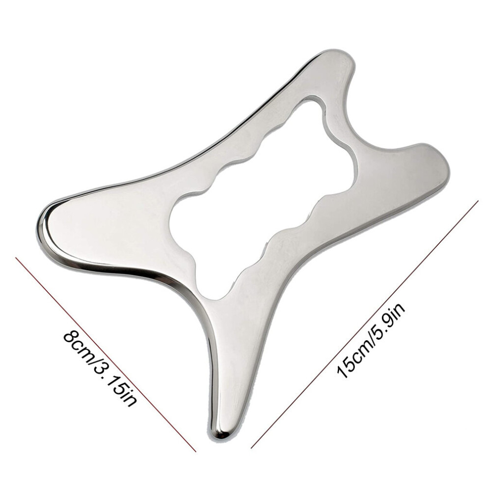 Dechoicelife Guasha Muscle Massage Relaxing Tool Stainless Steel Material Physical Therapy Tissue Probing Fascia Treatment Scraping Board