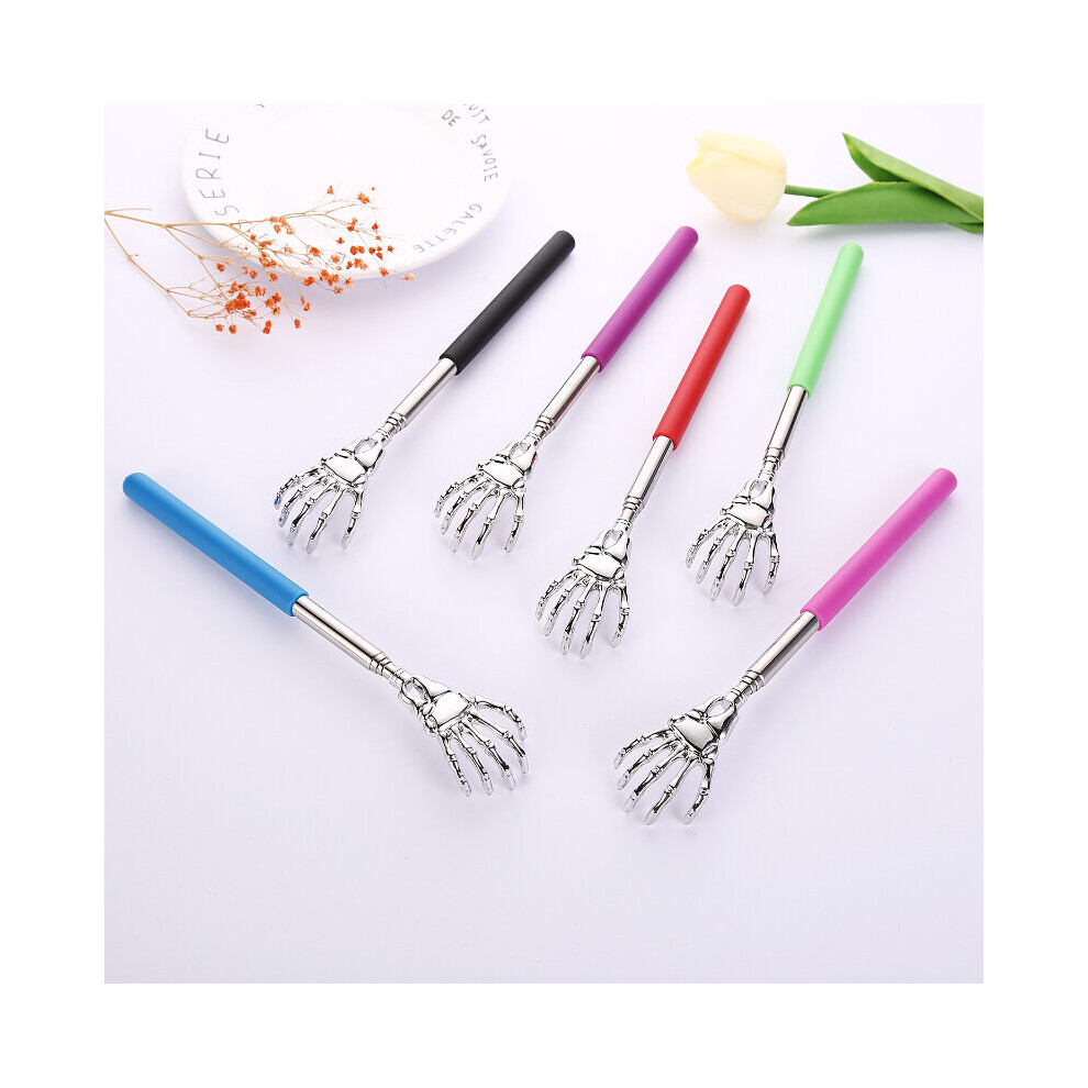 Dechoicelife Blue (A-) Back Scratcher Telescopic Scratching Backscratcher Massager Kit Back Scraper Extendable Telescoping Itch Health Products Hackle