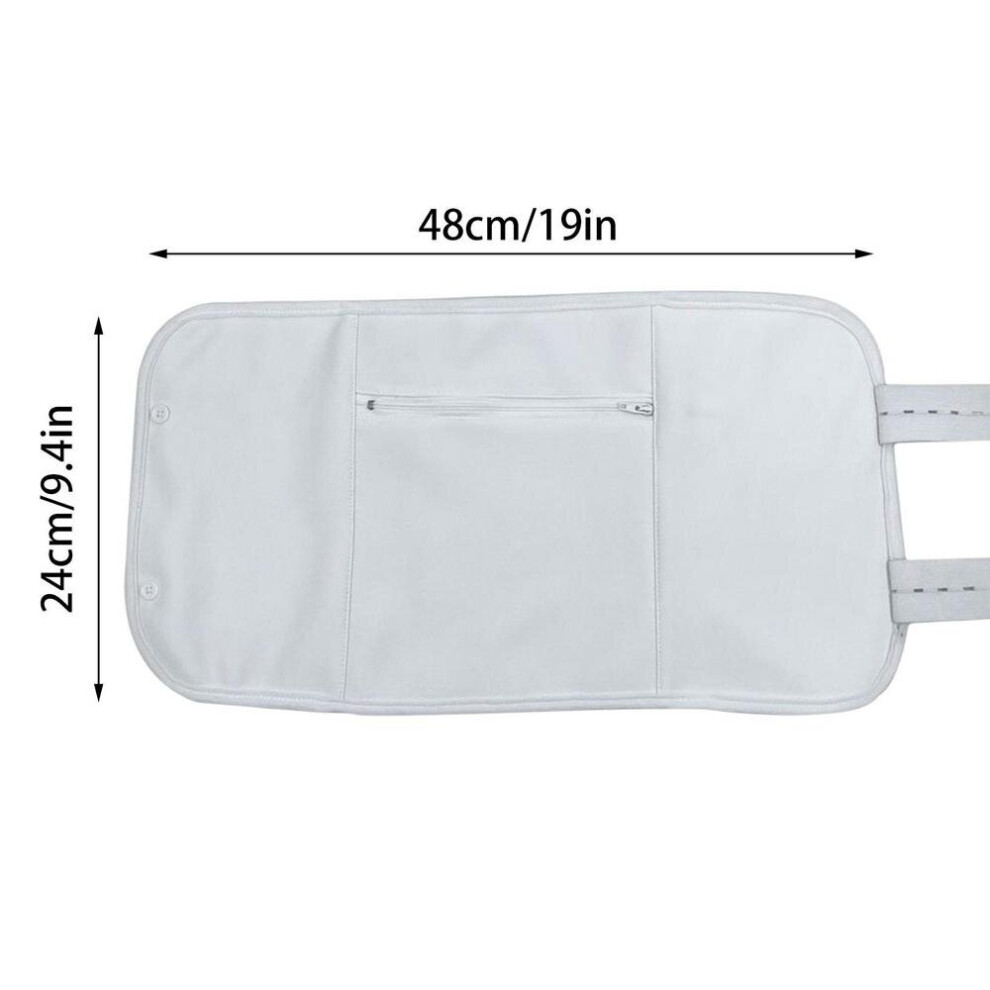Dechoicelife (A-White) Castor Oil Pack Wrap Soft Castor Oil Packs Compress Pad Elastic Organic Castor Oil Wrap Sleep Aid Pack Less Mess Heatless