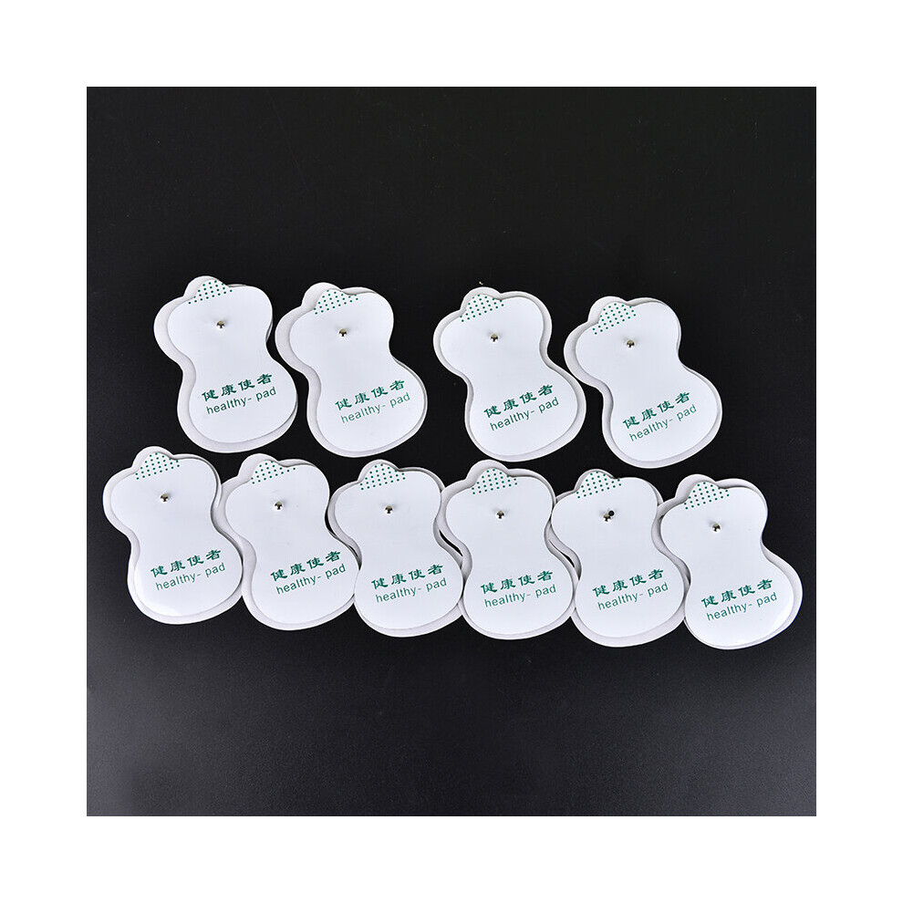 Dechoicelife 10Pcs Tens Electrode Adhesive Gel Pads Body Acupuncture Therapy Massager Therapeutic Pulse Stimulator Electro Sticker Slimming