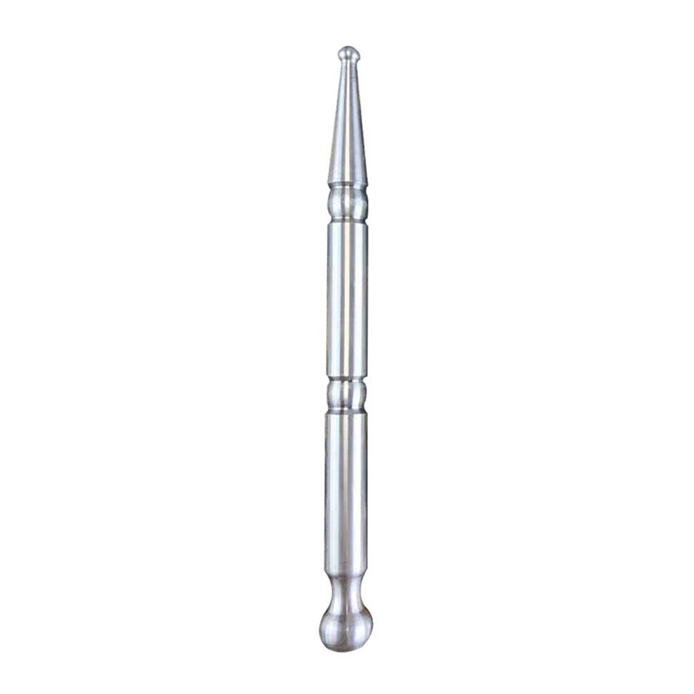 Dechoicelife (A-Silver) Stainless Steel Massage Pen Handheld Anti-Corrosive Professional Back Muscle Relaxing Glossy Reusable Massager Gold