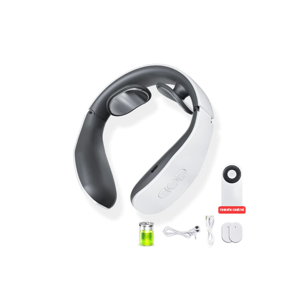 Dechoicelife (A-A Set) Smart Electric Neck And Shoulder Pulse Massager Kneading Tens Wireless Heat Cervical Vertebra Relax Pain Relief Massage Machine