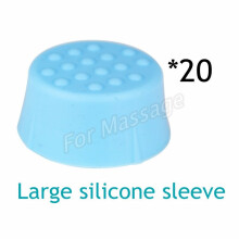 (a-large 20 pcs) Shockwave Therapy Machine Accessories For ED Treatment Replaceable Shock Wave Handle Working Head Blue Silicone Sleeve