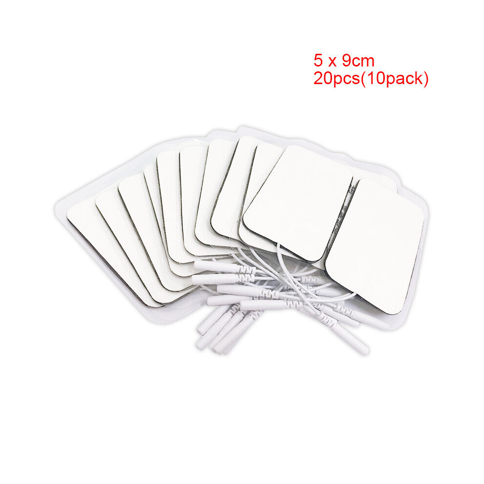Dechoicelife (A-20Pcs(5Pack) 5 X 9Cm) 20Pcs Tens Electrode Pads For Physiotherapy Tens Massager Relaxation Treatments Muscle Stimulator Massage Replacement Patch G