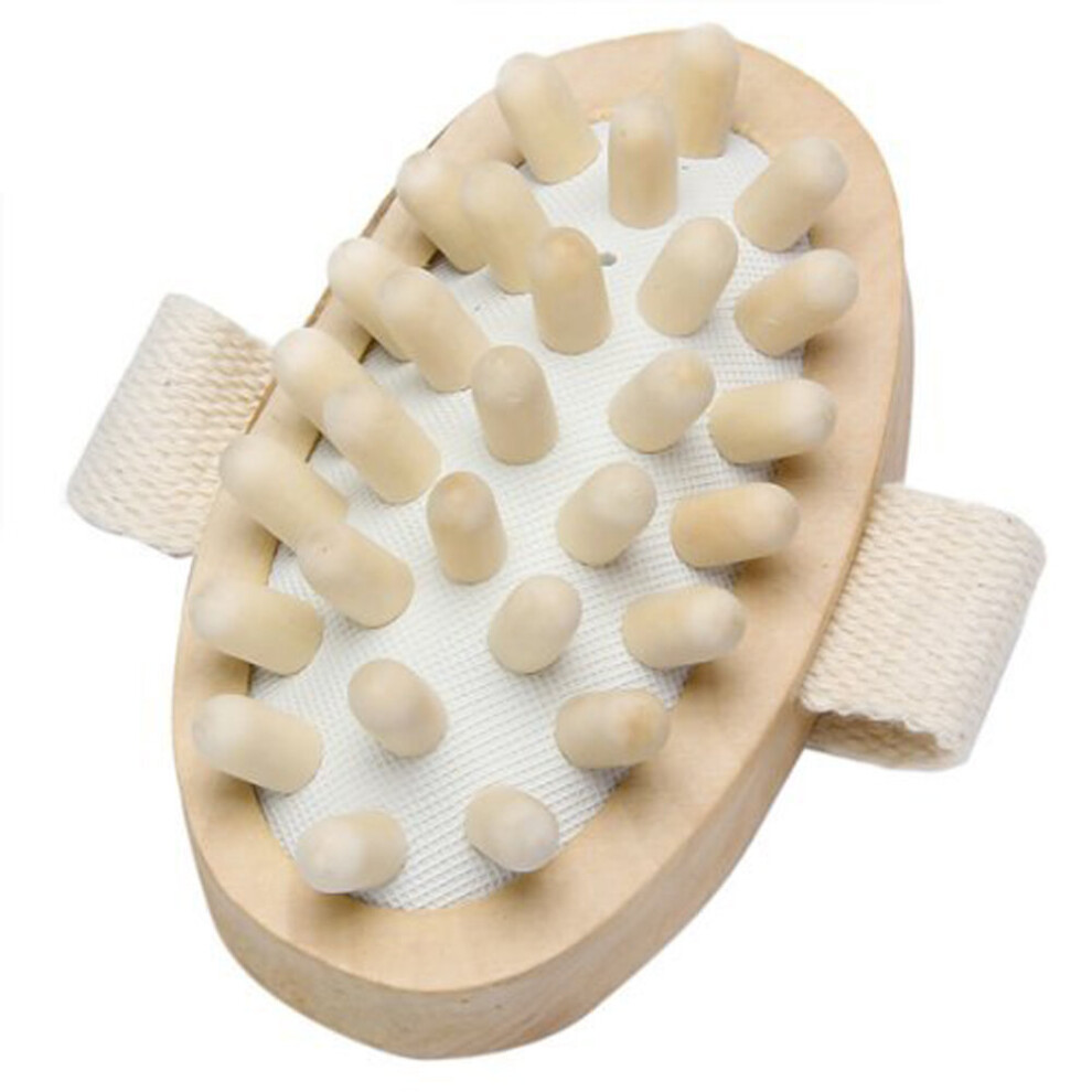 Dechoicelife Hand-Held Natural Wood Wooden Massager Body Brush Cellulite Reduction Health99