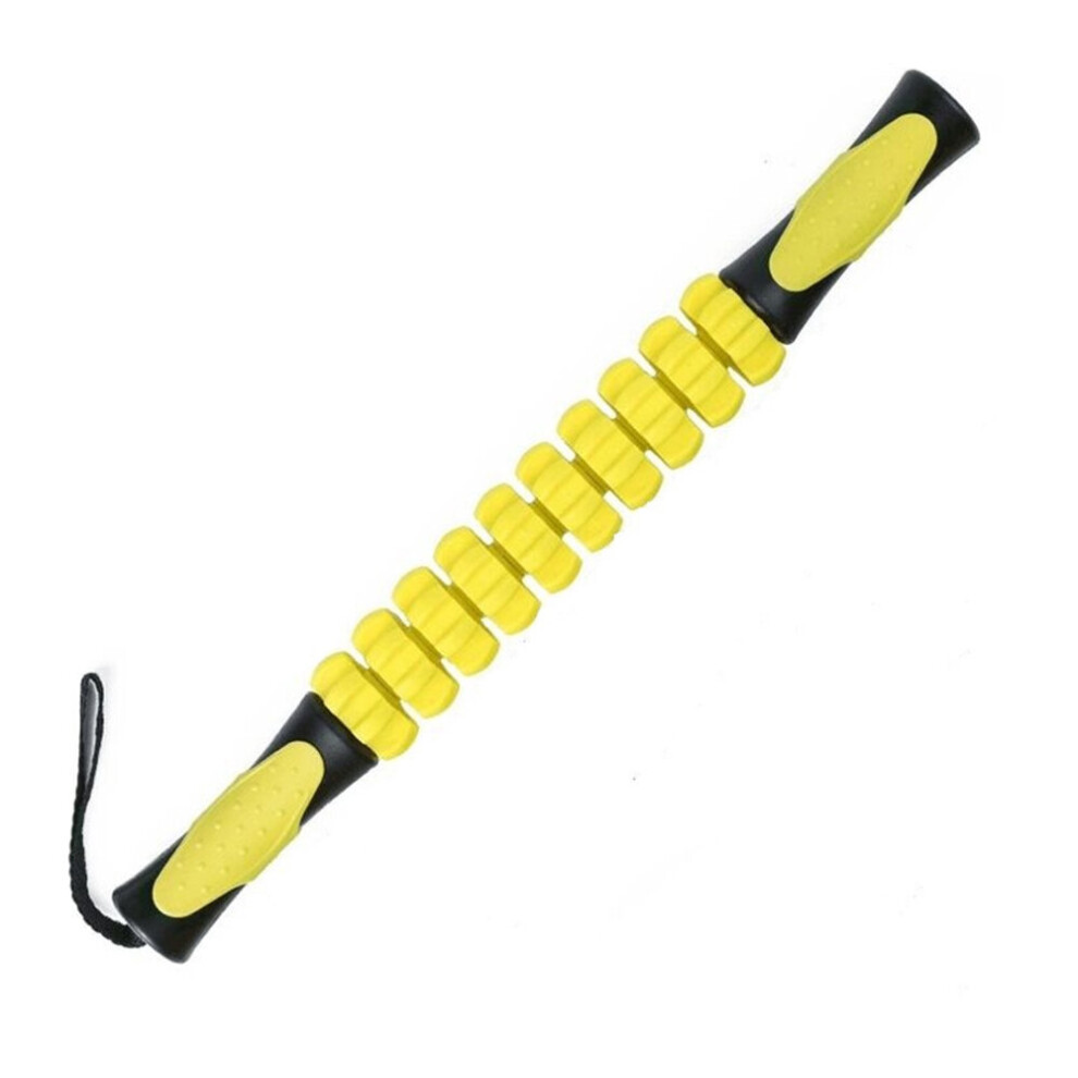 Dechoicelife Yellow (A-) Muscle Roller Massage Stick For Athletes,Body Massage Stick Tools,Calf Roller,Back Leg Massager For Sore Muscle Pain Relief