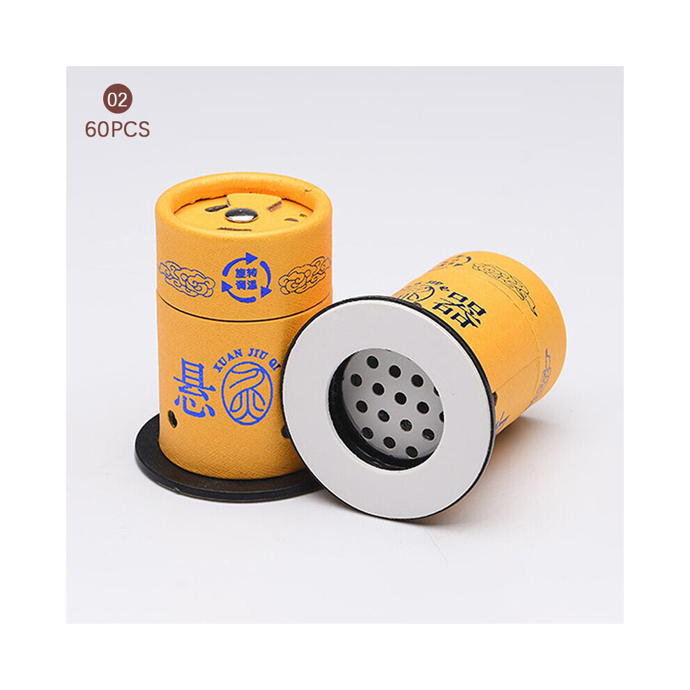 Dechoicelife (A-N2) Moxibustion Box,60Sheets Stick Burner Wormwood Mugwort Roll Moxa Box Acupuncture Points Heating Massage Warm Meridian Massager