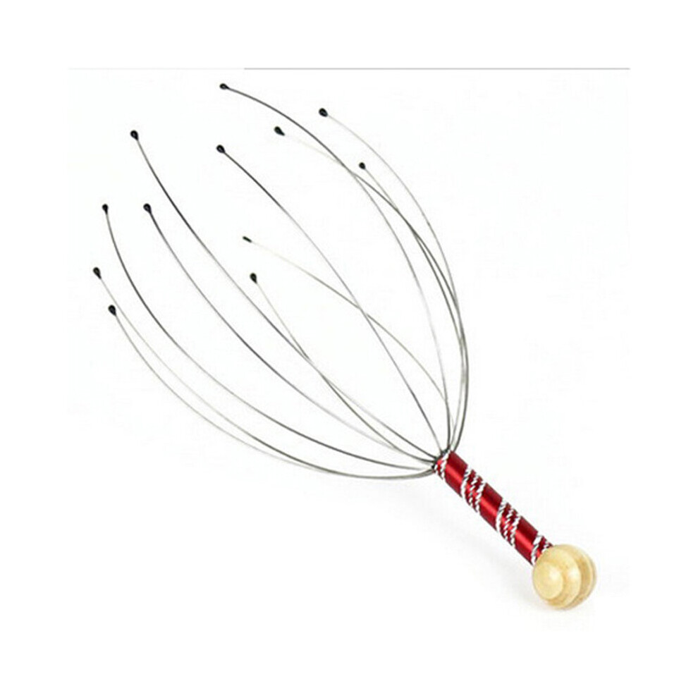 Dechoicelife (A-1Pc) Ing Massager Scalp Relaxation Relief Body Massager Remove Muscle Tension Tiredness Metal Head Massager Instrument Tslm1