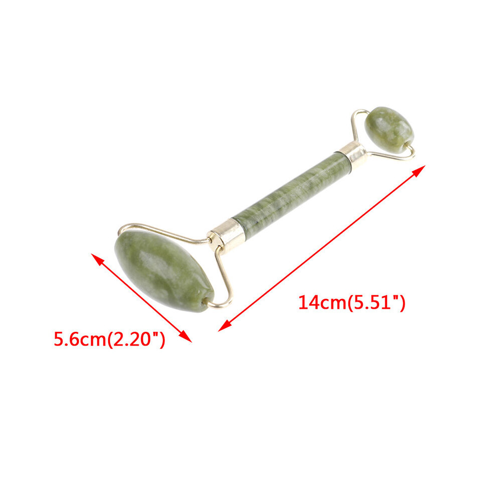 Dechoicelife (A-Green) Natural Massager For Face Gouache Scraper Face Jade Roller Gua Sha Massage Tool Set For Spa Body Visage Rouleau De Massage